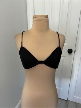 Edit by Nine Black Ribbed Bikini Top
